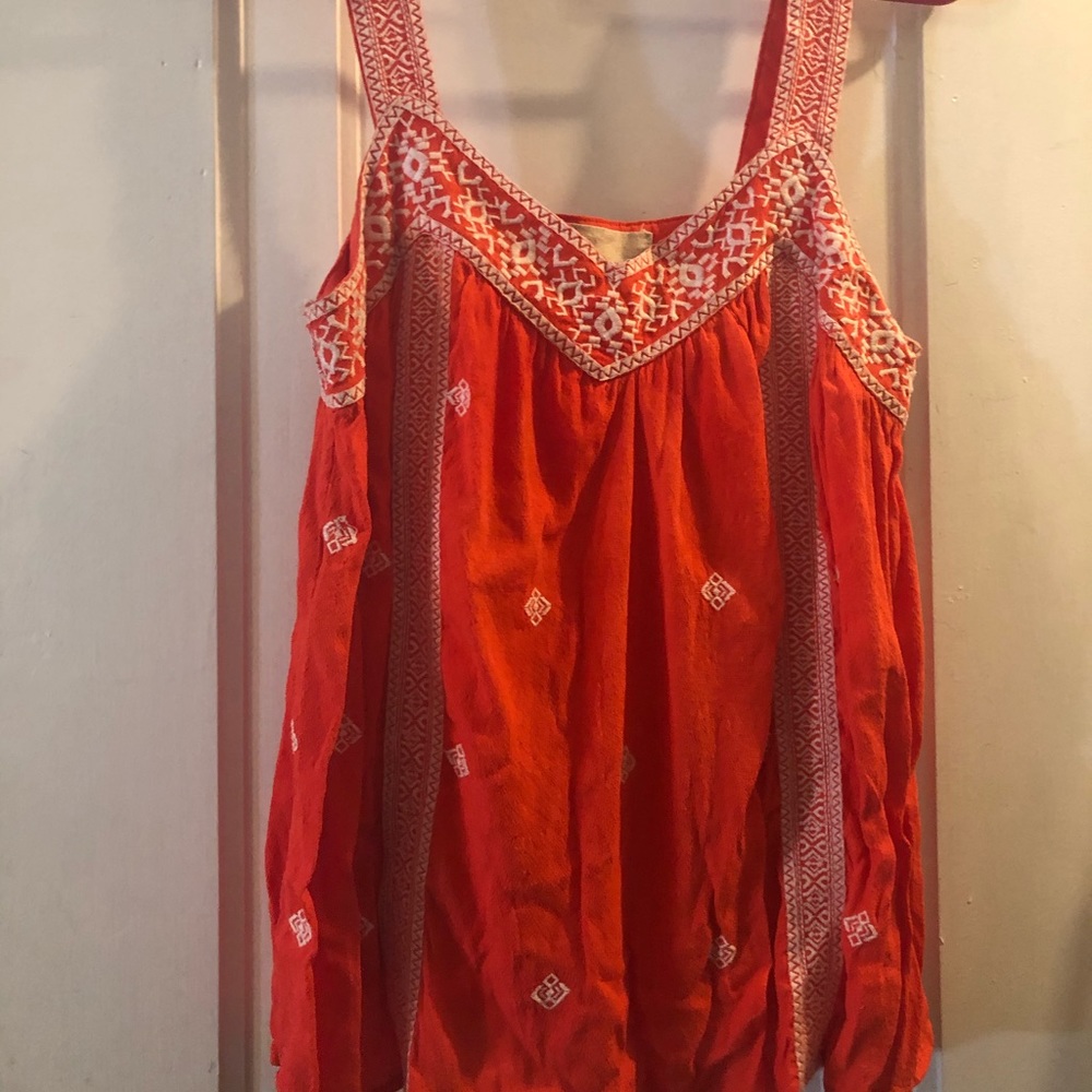 moon river embroidered top